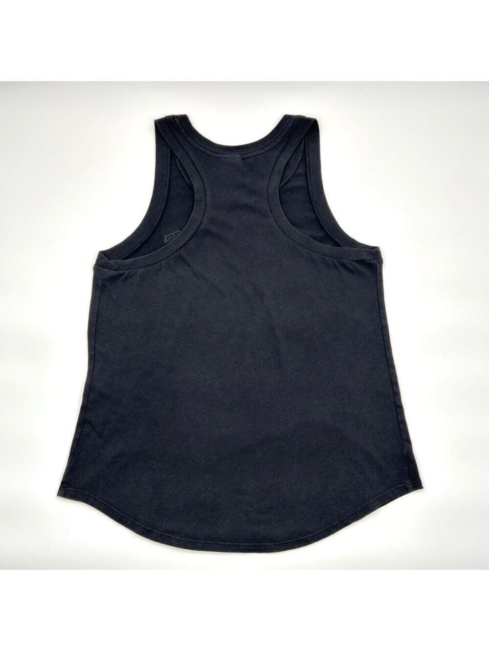 Victoria's Secret PINK Black Sequin Logo Racerback Tank Top Small - Picture 7 of 11